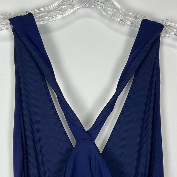 Anthropologie Maeve Womens Yuma Blue Maxi Dress Braided Waist Sleeveless size 2 - Picture 8 of 12